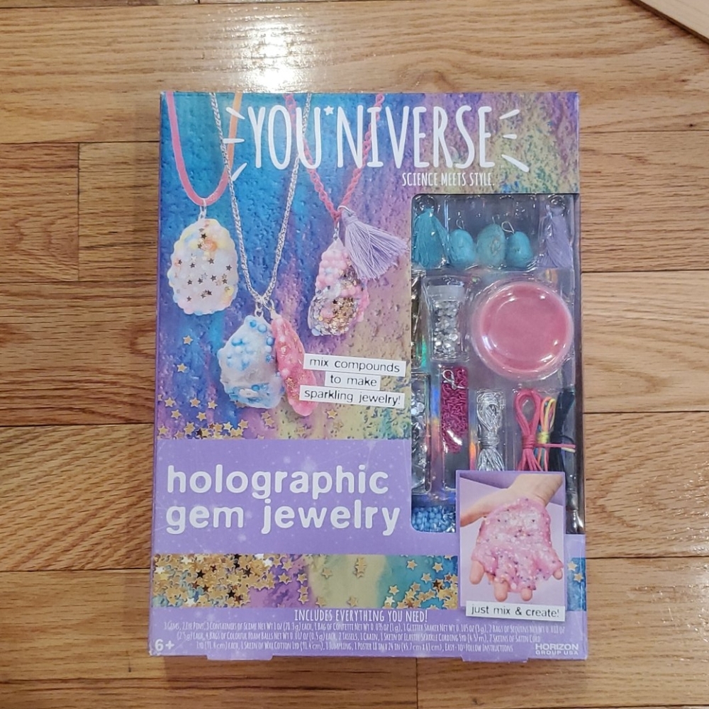 Holographic gem jewelry kit